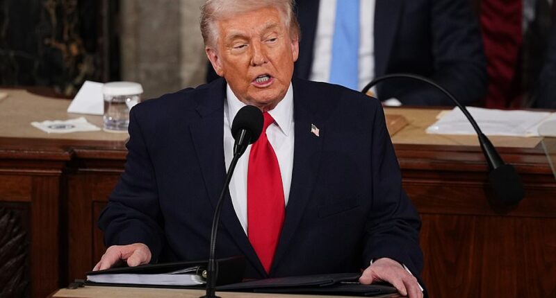 Donald Trump delivered a State of the Union address for the ages Tuesday night, a two-hour spectacle of standing ovations, an ejected Democrat and a presidential broadside against his own Supreme Court justices. He walked into the House Chamber to cheers, whistles and attempted selfies from lawmakers before taking the podium to signal an aggressive new phase of his presidency. 'Our nation is back, bigger, stronger and better than before,' Trump started as cheers rang out from his Republican allies. 'This is the golden age of America.' Before he could even begin, proceedings devolved into anarchy as Democrat Al Green was bounced from the chamber for holding up a racially-charged sign. The Squad progressives piled on, with Ilhan Omar and Rashida Tlaib calling him a 'murderer' after ICE agents killed two protestors in recent months. Trump refused to back down, instead snapping back at the 'crazy' liberals and leaning into the signature 'America First' pillars that returned him to power.