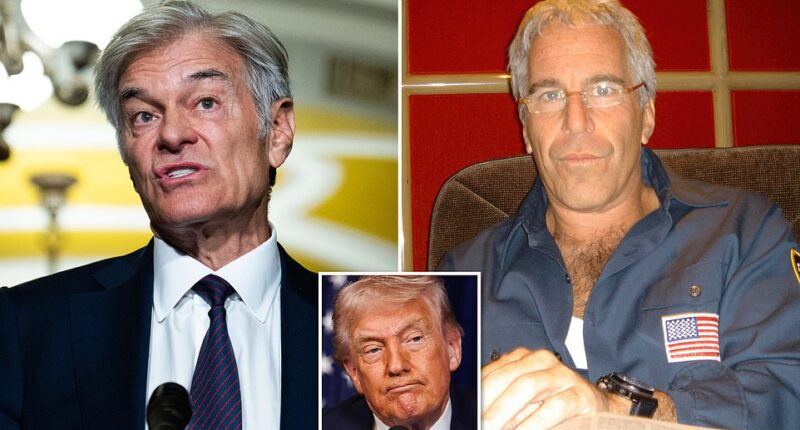President Donald Trump's hand-selected TV-host-turned-Medicaid-boss, Dr Mehmet Oz , has stunningly been named in the Jeffrey Epstein files as top officials' links to the financier are exposed. Oz, 65, the Centers for Medicare & Medicaid Services (CMS) administrator, sent an email inviting Epstein to a Valentine's Day party in 2016, according to a document recently published by the Department of Justice. The jumbled script of the email from Oz and his wife, Lisa, to Epstein seems to be an invitation from Paperless Post, a digital greeting card service. The event would be at Oz's Palm Beach residence.