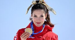 Eileen Gu clinched her first gold medal of the 2026 Winter Olympics on Sunday
