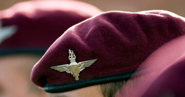 The future of the legendary 'Paras' could be under threat from cost-cutting measures, which astonishingly include being forced to ditch their parachutes (Stock image)