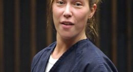 Eminem's ex-wife Kimberly Scott appeared out of sorts as she was seen in newly-released bodycam footage from her arrest in connection with a DUI earlier this month in her native Michigan. Pictured in Michigan in 2004