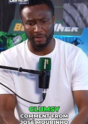 John Obi Mikel has stated that Jose Mourinho was 'clumsy' with his post-match comments after Vinicius Jr accused a Benfica player of making a racist comment to him last week