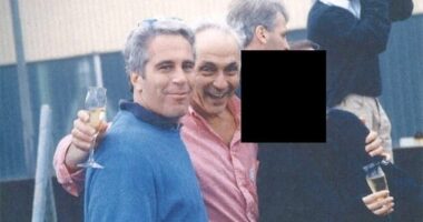 An image that appeared in the page after Wexner's handwritten note in a 2003 book celebrating Epstein's 50th birthday. Wexner and Epstein shared a close relationship for years, though the billionaire denies knowing about Epstein's crimes