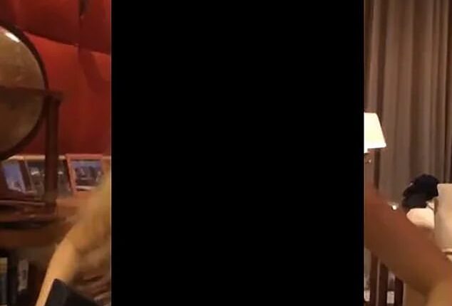 Footage believed to have been filmed by Jeffrey Epstein shows women performing private dances for him inside his palatial Paris home