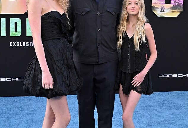 In the months before his death, Eric Dane recorded a private, final interview in which he left a deeply personal message for his two daughters Billie, 15, and Georgia, 14; (pictured May 2024)