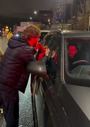 Mikel Arteta (right) says he felt exposed when he was harassed by a fan wanting an autograph