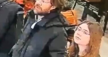 Jonathan Puddle and daughter Emmi visited a cafe in Guelph in Ontario, Canada, on February 18, where they got their caffeine fix - and triggered a manhunt