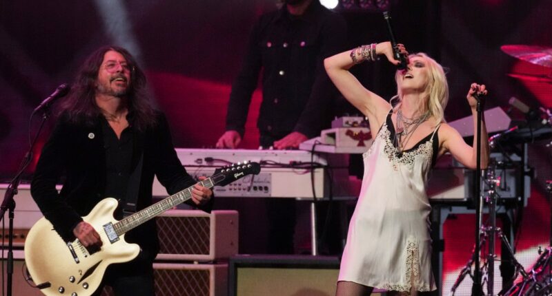 Foo Fighters pay tribute to Mariah Carey at LA charity event