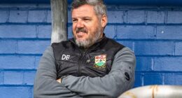 Barnet manager Dean Brennan (pictured) has been banned for nine games after being found to have verbally abused a female referee