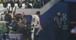 Lloyd Kelly took his frustration out on the players' tunnel after being shown a controversial red card in Juventus' defeat by Galatasaray