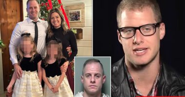 A former American Idol contestant turned devout Christian has been charged with murdering his wife inside their Ohio home as their children slept in nearby bedrooms. Caleb Flynn, 39, has been accused of fatally shooting his wife, Ashley Flynn, 37, in the head during the early morning hours of February 16 at the couple's residence in Tipp City, roughly 20 miles north of Dayton. Ashley, a beloved teacher, volleyball coach and mother, was found unresponsive after a 911 call reported she had been shot. Authorities said she had been shot twice and was pronounced dead at the scene after officers arrived around 2.30am. Court documents alleged Flynn used a 9mm handgun to kill her before staging the crime scene in an effort to mislead investigators.