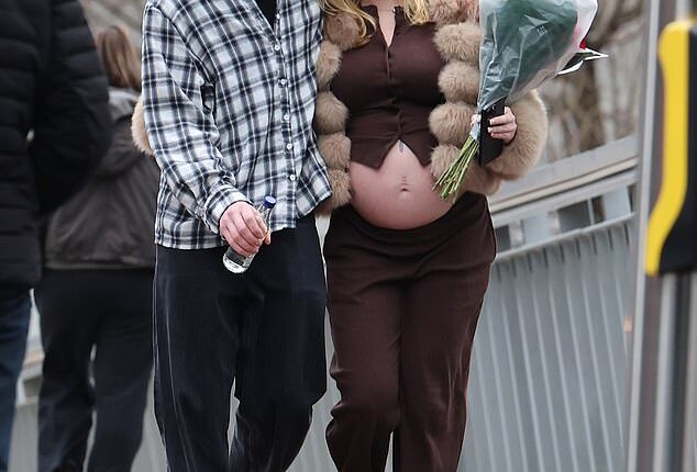 Freddy Brazier and his pregnant partner Holly Swinburn looked firmly back on track as they spent Valentine's Day together ahead of the birth of their child