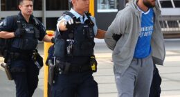 Adam Berguiga, 22, after his arrest on alleged rape allegations