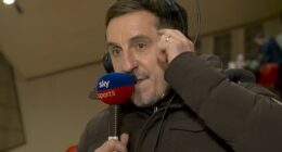 Gary Neville's hastily-corrected on-air comment on Sky Sports sends Arsenal fans into conspiracy theory meltdown over 'fixed' Premier League title race