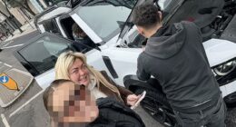 Gemma Collins didn't let car trouble dampen her spirits as she posed for beaming selfies with fans next to her broken down Range Rover in London on Thursday