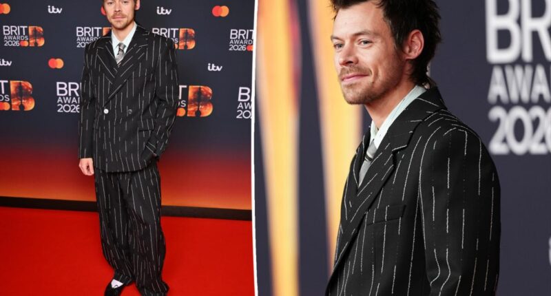 Harry Styles rocks Chanel suit, ballet flats at 2026 BRIT Awards