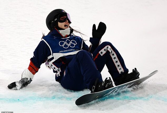 Chloe Kim failed to secure a historic three-peat in the Olympic women's halfpipe on Thursday