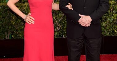 Robert Duvall was married four times but never became a father despite the want to be a parent (he is seen with wife Luciana Pedraza in January 2015)