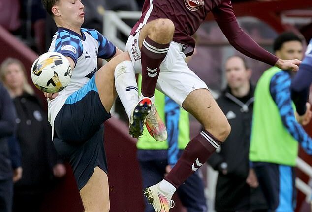 Hearts defender Michael Steinwender was singled out for praise by manager Derek McInnes