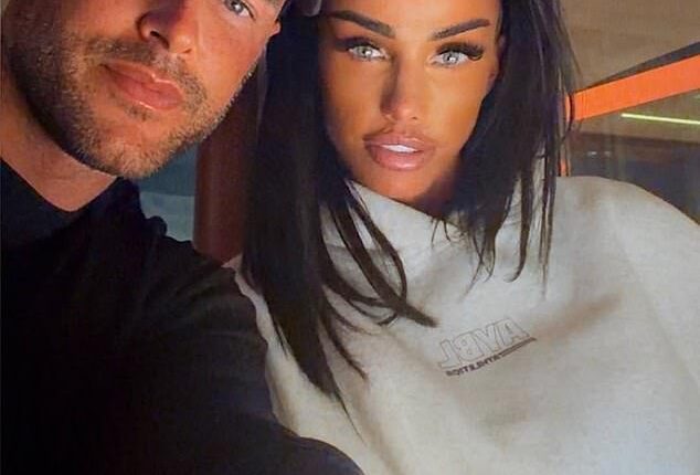 Katie Price posted this image of her with Lee Andrews on the engagement. His numerous ex-girlfriends have been urging Katie to dump him