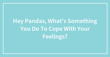 Hey Pandas, What’s Something You Do To Cope With Your Feelings?