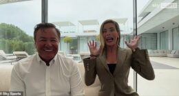 The married owners of Mansfield Town were interrupted by their son and dog in an interview