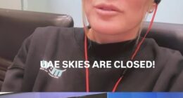 Israeli socialite Hofit Golan has posted footage from her hotel balcony of rockets and explosions hitting Dubai's famous Palm Jumeirah hotel