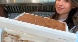 Home cook Juliette Moreno shared a videoof her 'refrigerator tiramisu drawer' creation