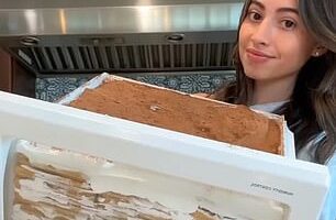 Home cook Juliette Moreno shared a videoof her 'refrigerator tiramisu drawer' creation