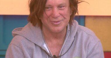 Mickey Rourke's appearance has changed dramatically over the years. Pictured: On Celebrity Big Brother in 2025
