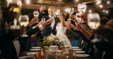 What began as a picture-perfect wedding day ended in stunned silence after the groom dropped a jaw-dropping secret mid-reception that he and the bride had already been married for two years. (Stock photo)