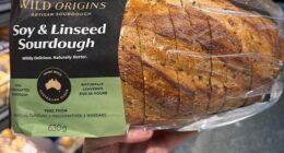 Dietitian Jess Burvill shared her top healthy food finds at Aldi - including Wild Origins Soy & Linseed Sourdough, $4.99