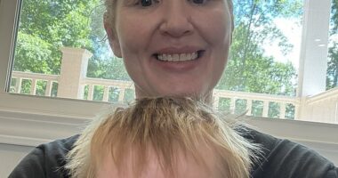 Staci Marklin (pictured with her son) was diagnosed with early-onset Alzheimer's at only 43 years old. She began noticing symptoms that didn't align with her previously hyper-organized and meticulous mind