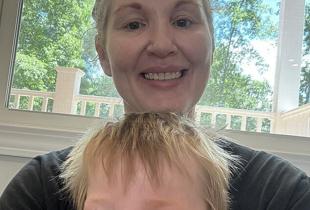 Staci Marklin (pictured with her son) was diagnosed with early-onset Alzheimer's at only 43 years old. She began noticing symptoms that didn't align with her previously hyper-organized and meticulous mind