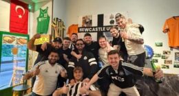 Newcastle fans are hitting the beers in Azerbaijan after a 2,529-mile journey