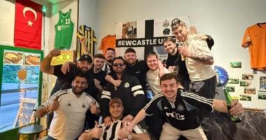Newcastle fans are hitting the beers in Azerbaijan after a 2,529-mile journey