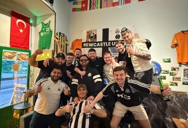 Newcastle fans are hitting the beers in Azerbaijan after a 2,529-mile journey