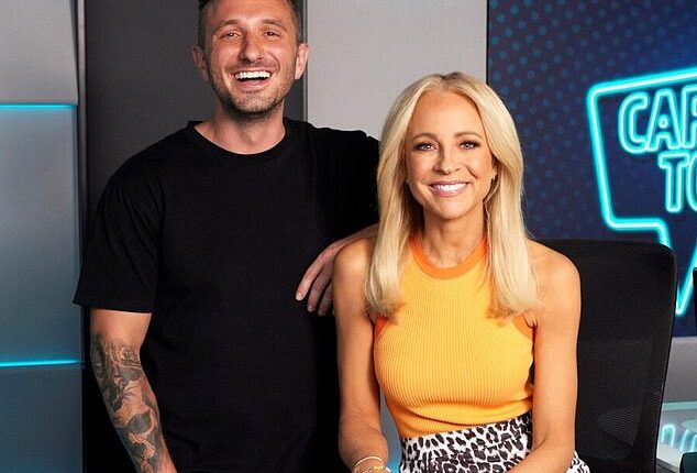 Insiders believe Carrie Bickmore, 45, may be set to make a TV comeback soon, following the merger between Southern Cross Media (SCM) and Network Seven. Pictured with radio co-host Tommy Little