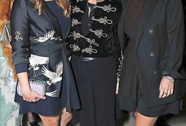 Fergie with her daughters, Princesses Beatrice (left) and Eugenie (right), pictured together in 2017