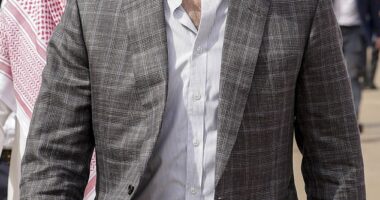 On a recent trip to AlUla, Saudi Arabia , William was spotted wearing a pair of rounded, grey sunglasses from the high end London company Finlay & Co