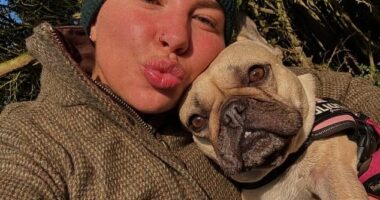 This high-maintenance breed ends up racking up a lifetime of vet bills due to controversial breeding; which guarantees a compact pup with a flat, large head and tiny body. Ex-Love Islander Olivia Bowen with her Frenchie Winnie
