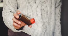 Jenni Murray's brown inhaler was recently updated with a puffer in a red tube called Fostair, but she was shocked when a doctor told her the steroids inside it were bad for her bones