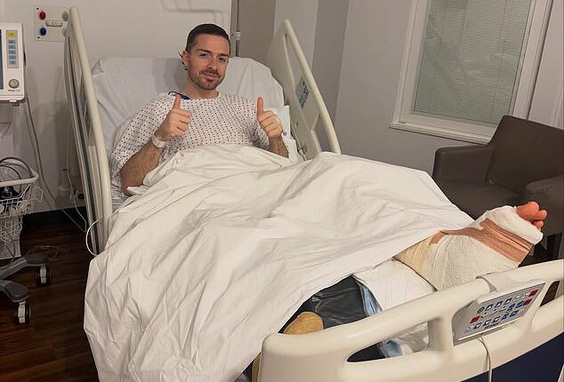 Jack Grealish has confirmed his season is over after he underwent surgery on a stress fracture of his foot