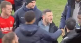Jack Wilshere had to be dragged away from his own fans after his Luton side drew with Burton