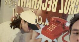 Jackie Apostel, 30, showed her support for boyfriend Cruz Beckham's, 20, new single in a very cheeky way after the musician shared a racy promo