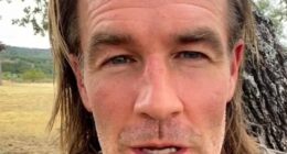 James Van Der Beek's 2023 video about grief has gone viral following his heartbreaking death from cancer aged 48 (pictured in the video)