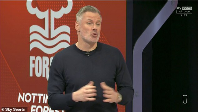 Jamie Carragher was critical of Liverpool's performance after their win over Nottingham Forest