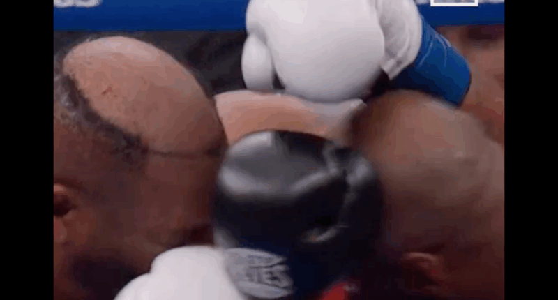Jarrell Miller’s toupee punched off before heavyweight throws it into crowd in Kingsley Ibeh fight