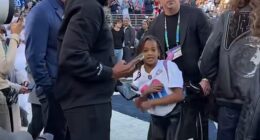 Jay-Z and Beyonce¿s daughter Rumi was seen being manhandled by security at the Super Bowl