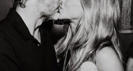 Jennifer Aniston shared a sweet kiss with her Hollywood hypnotist boyfriend Jim Curtis, 50, while celebrating her 57th birthday on Wednesday